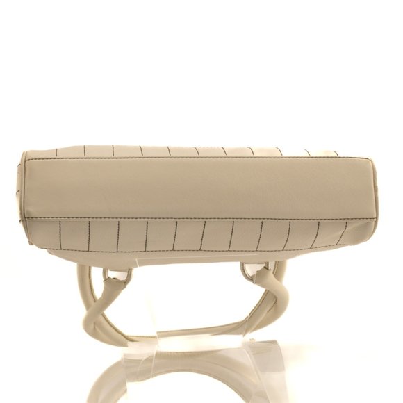 Armani Exchange Leather Shoulder Bag White Purse - Picture 2 of 4